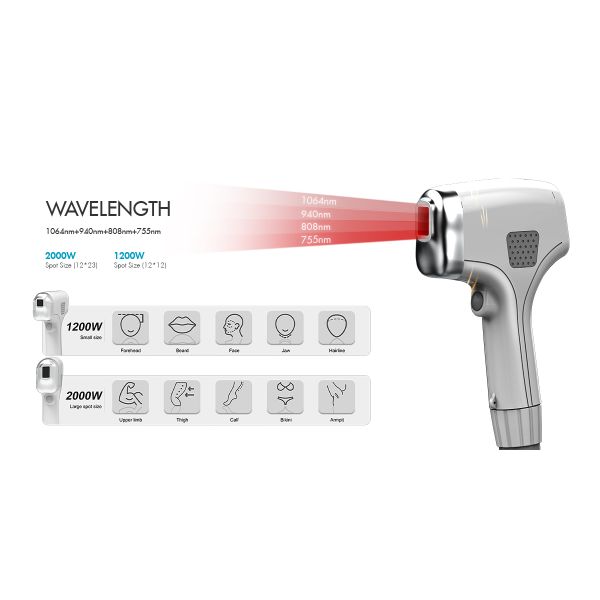 Double Handle 808nm Diode Laser Hair Removal Machine