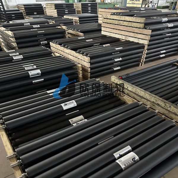 UV Rotary Machine Rubber Roller Good Dynamic Balance And Low Vibration Characteristics With Good Dynamic Performance