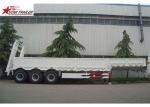 High Point Load Low Flatbed Semi Trailer With Mechanical Suspension