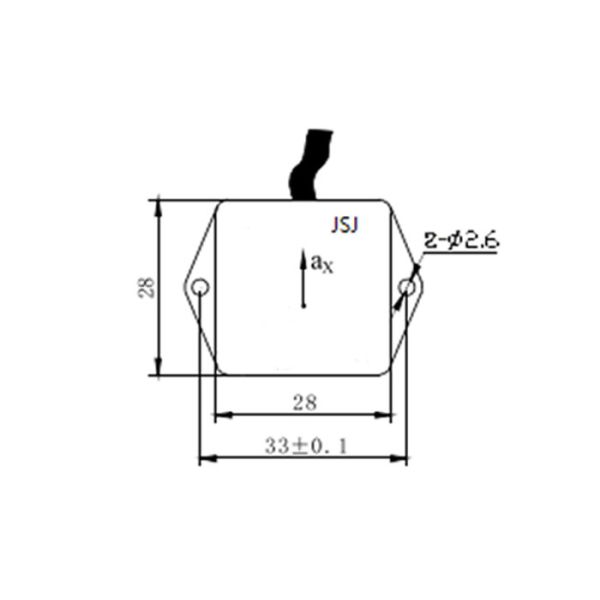Aircraft Stability Control Linear Acceleration Sensor , Uniaxial Accelerometer Impact Resistance