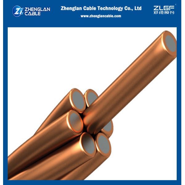 Wholesale CCS Ground Rod Conductor Wire Bare Copper Clad Steel Electric Stranded Wire for Power engineering project