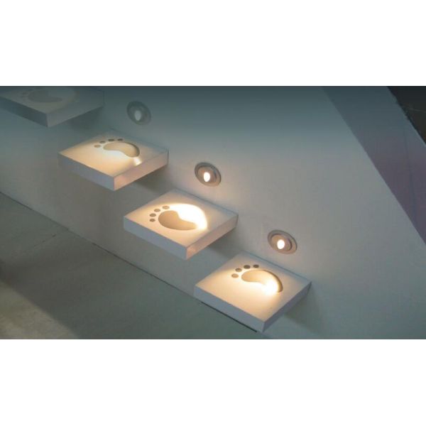 3W IP65 Waterproof Wall / Ceiling RecessedLED Step Lights , LED Outdoor Stair Lights