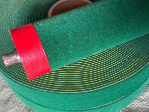 Buy cheap Green Velvet With Adhesive Backing Rough Surface Rapier Loom Self-Adhesive Roller product