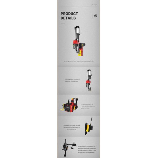 Central Locking Automotive Tire Changer Easy Operation High Efficiency