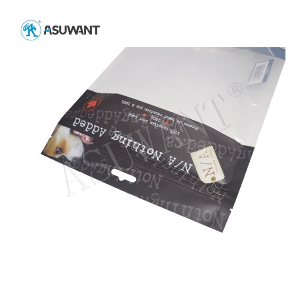 Matte Stand Up Pet Food Bag Heat Sealed Foil Customization With Transparent Window