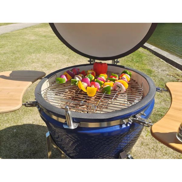 Wine Ceramics Charcoal Kamado Grill Smoker Stainless Steel Accessories