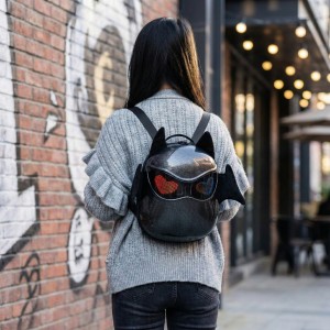 Programmable LED Display Bat Backpack, Carbon Fiber Hard Shell, Customizable
