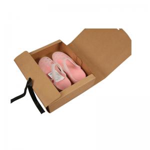 Buy cheap Cheap kids slipper packaging box with ribbon children