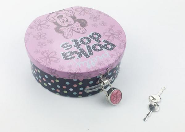 Quality Mickey Mouse Design Hinge Piggy Bank Tin Box for sale