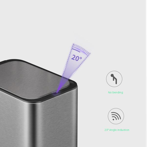 Authomatic Tochless Motion Sensor Trash Can Smart Trash Can with Aroma Therapy