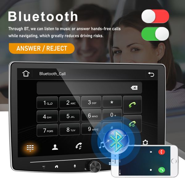 Allwinner A100 Android 10.0 Car Audio Navigation with Bluetooth AHD Camera GPS Screen