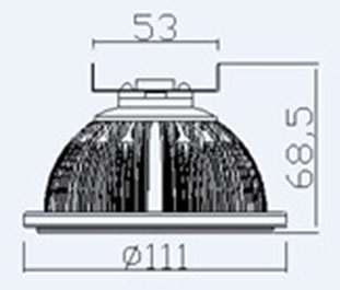China factory popular led ar111 spot light dimmable gu5.3 for home/bar/restaurant