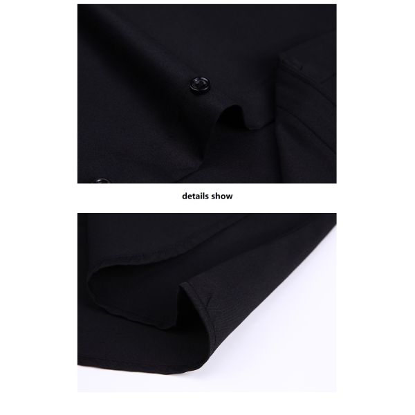 Nonwoven Weaving Method Autumn Long Sleeve Plus Size Men's Shirts For Business Attire
