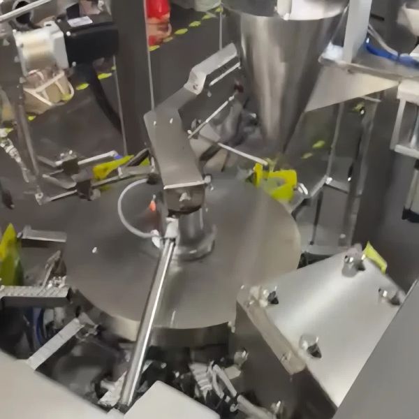 Bucket Rotary Premade Pouch Filler 5.4kw Premade Pouch Fill And Seal Machine