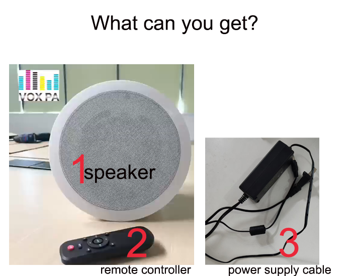 4 Inch Coaxial Speaker ABS Material Active Speaker 2×20W 12V/2A Easy Installation OEM ODM Factory Logo Customization