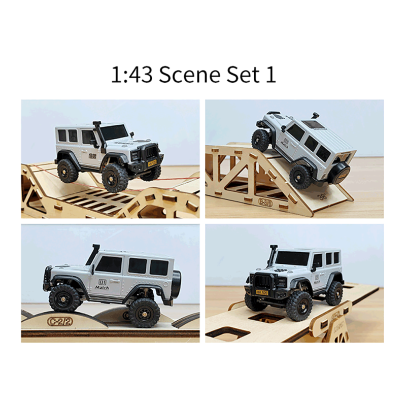 LDARC X43 1/ Mini RC Remote Control Model Car Desktop Crawler RTR 4WD Code Rolling Adult Children's Toys