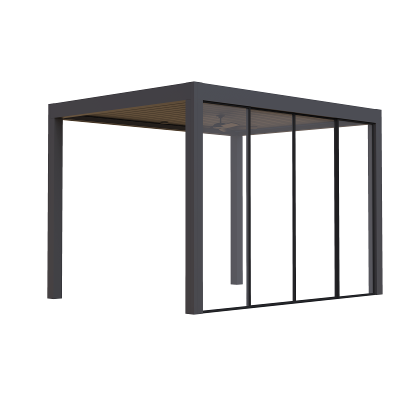 Rain Proof Outdoor Upgraded Aluminium Louver Pergola For High Class Mansions