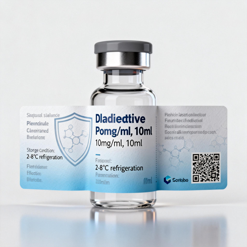 Custom High Quality 3ml 10ml Durable Laminate Vial Bottle Labels Premium Waterproof Sticker for Laboratory Research
