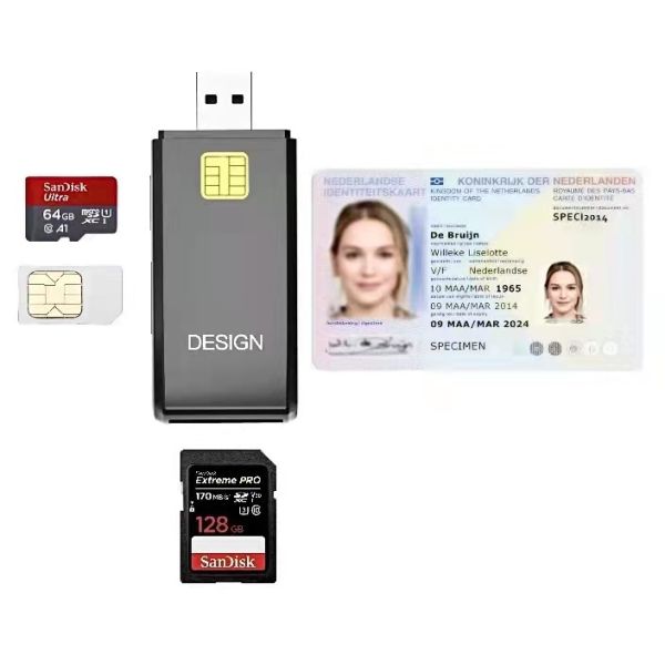 Wholesale New Customized Wireless Remote Operation Mini 123 Multi Card Reader