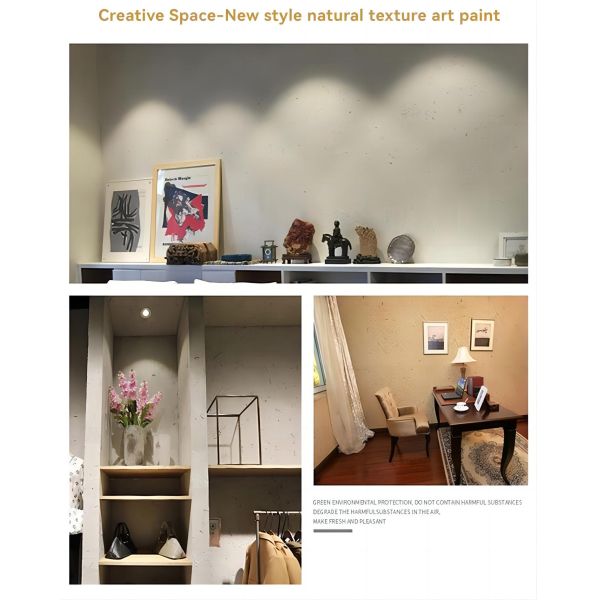 Tio2 MF Custom Natural Pastoral Style Soil Clay Straw Mud Wall Art Paint for Green Homes