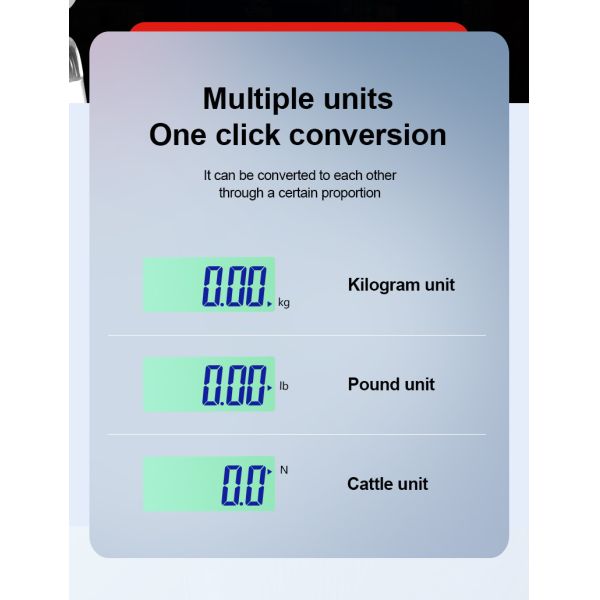 LCD Display Portable Digital Crane Scale 300 kg Scale With Hooks for Farm Hunting Fishing Outdoor Mini Gram Scale