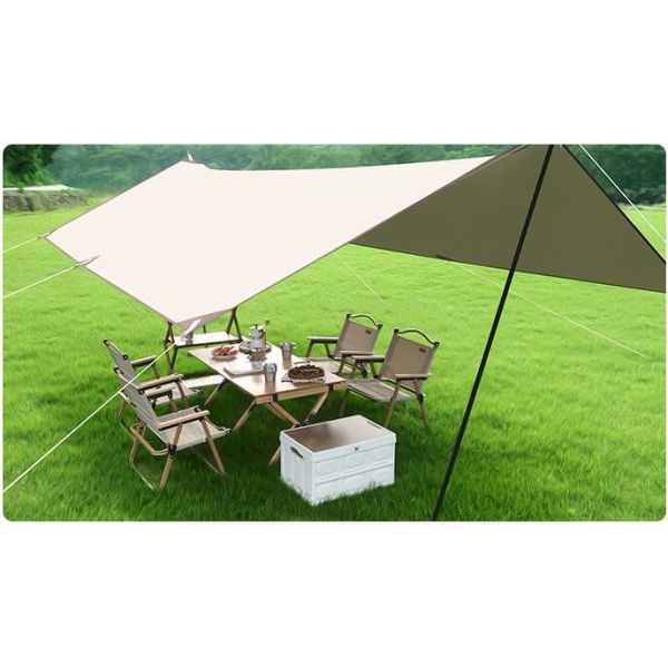Canopy Tent 10x10, Portable Outdoor Canopy Tent for Parties, Super Large Area Silver Layer Sunshade Wear-Resistant