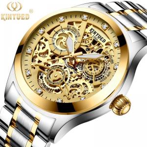 Buy cheap KINYUED good quality tourbillon movement watches men luxury brand automatic mechanical mens watch product