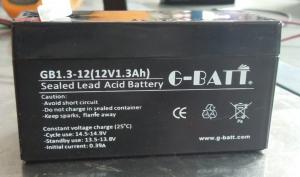 China Rechargeable F187 12V 1.3AH Agm Lead Acid Battery on sale