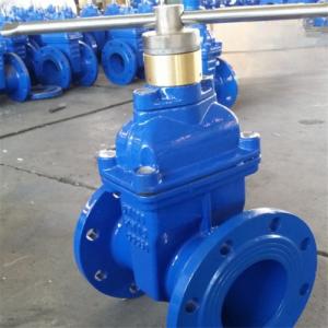 China QT450 Resilient Wedge Gate Valve With Manual Actuator For Seal Surface on sale