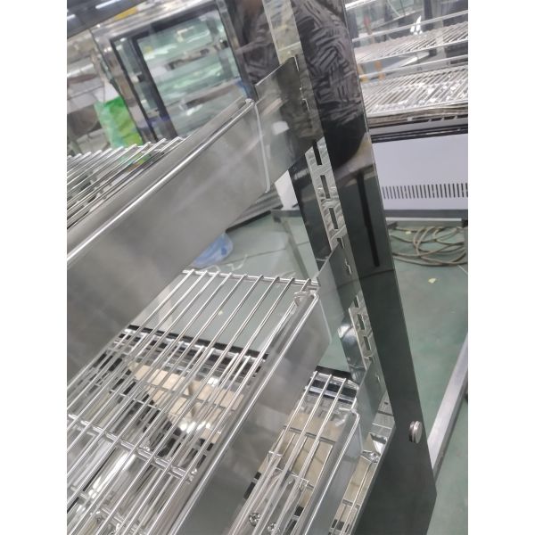 36" Countertop Refrigerated Straight Glass Bakery Display Case With LED Lighting