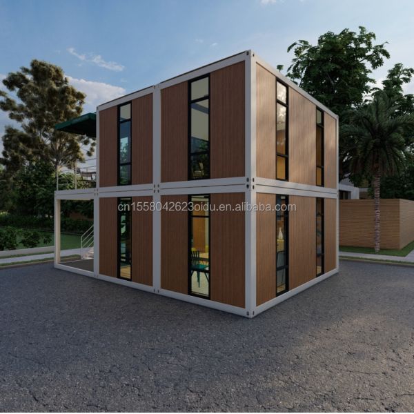 Mini Homes Tiny Houses Container Houses for Office Showroom and Restaurant in Pakistan Sandwich Panel 20ft Prefab Homes