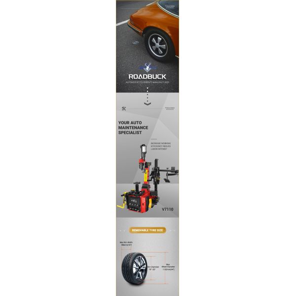 Central Locking Automotive Tire Changer Easy Operation High Efficiency