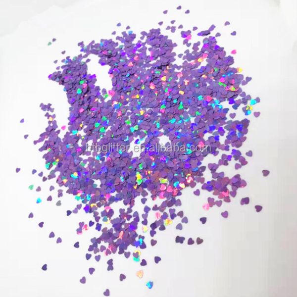 Excellent Nail Art Effect Mini Heart Shaped 3D Nail Art Decorations with Poleyster Material and Long Lasting Effect