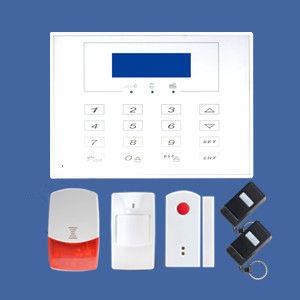 China GSM/PSTN Dual network wireless home alarms in LCD screen supporting CID on sale