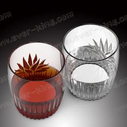 China 2OZ Custom Round Colored Clear Glass Cup Shot Glass for sale
