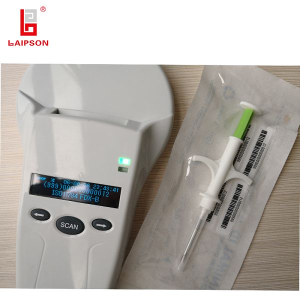 RFID Transponder Dog ID Chip Implant , Microchip Syringe RFID Injection FDX-B For Horses