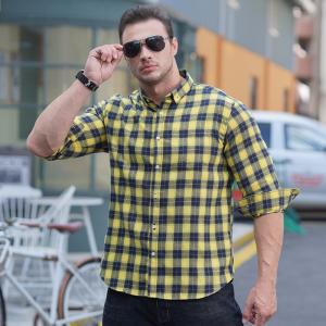 China 2022 Fashion Men's Shirts Autumn Long Sleeve Plus Size Clothes for Adult Age Group on sale