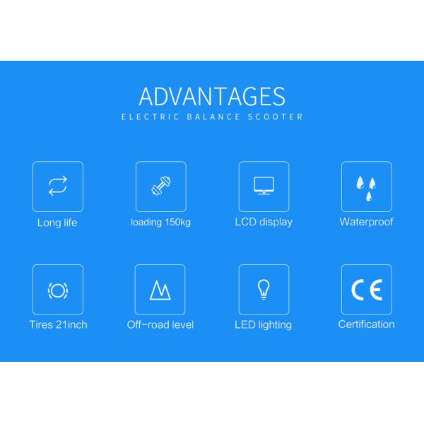 Fat Tire Electric Off Road Scooter Personal Transportation Vehicle With App Function