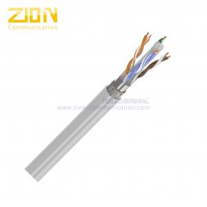 China SFTP CAT6 Network Cable 23 AWG , 550 MHz CAT6 Patch Cable With PVC Jacket , TC Wire on sale