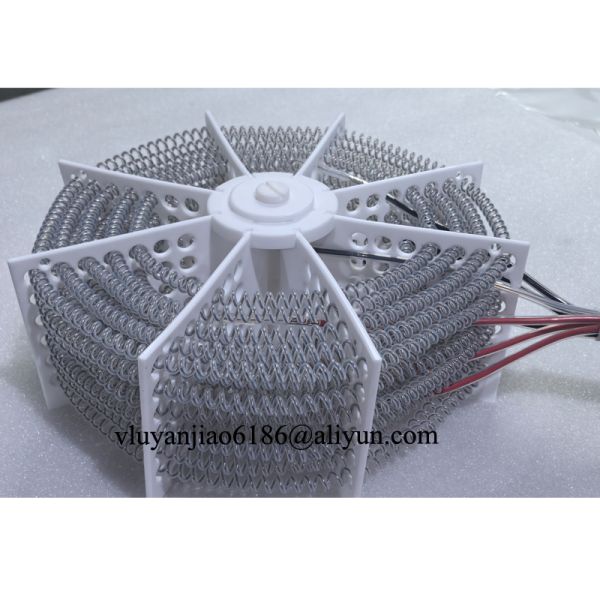 Coil Shaped Fluoropolymer PTFE Immersion Heater For ultra-high purity heating