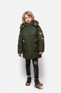 Buy cheap Bilemi Kids Thick Hooded Olive Solid Teenage Winter Jacket Winter Boys Down Coat product