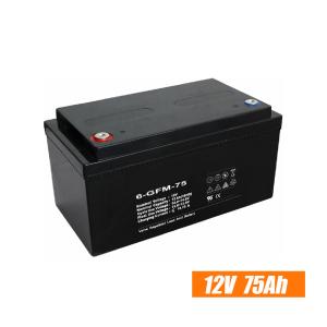 Buy cheap 75Ah Solar Rechargeable Batteries , 12V Sealed Lead Acid Rechargeable Battery product