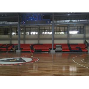 Buy cheap High Densitly Polyethylene Retractable Bleacher Seating 6 Rows Raked product