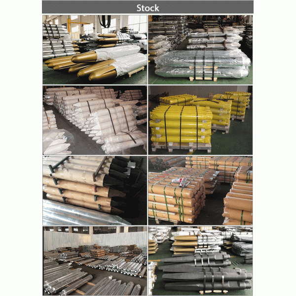 Hydraulic Rock Hammer Concrete Stone Breaker Parts Tool Round Flat Wedge Moil Point Chisel For Excavator