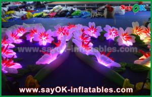 China Party Inflatable Lighting Decoration Led Flower Chain Oxford Cloth Inflatable Flowers With LED Lights on sale