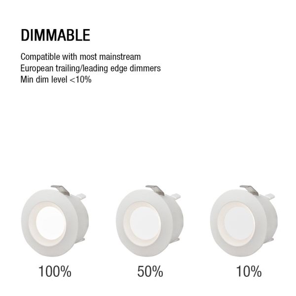 Multi Scene LED Ceiling Recessed Spot Light Dimmable Practical IP20