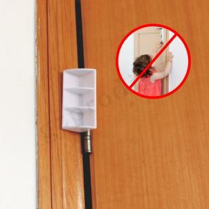 Buy cheap Multifunctional Odorless Plastic Door Clip , Portable Door Hinge Pinch Guard product