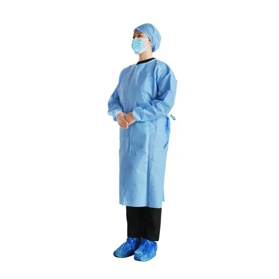 Protective Medical Doctor Gown , Disposable Isolation Gowns For Virus Contaminated Areas