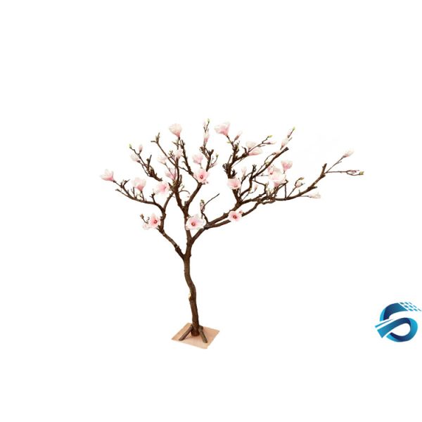 Small Exquisite Artificial Magnolia Tree Non Toxic Smell Lifelike Shape