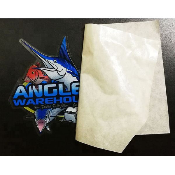 Die cut UV resistant clear PVC material car decal sticker printing